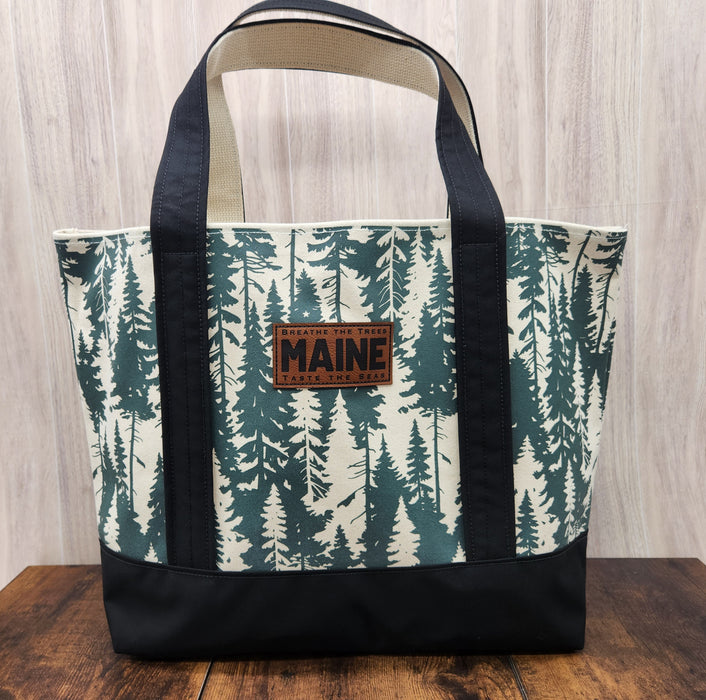 Breathe The Trees Large Tote Bag