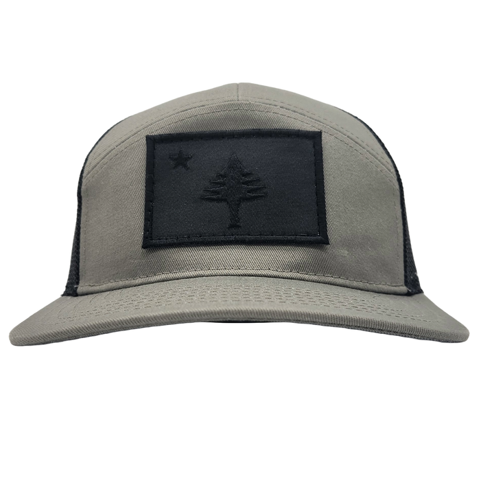 ME Flag Black Patch Camper Hat