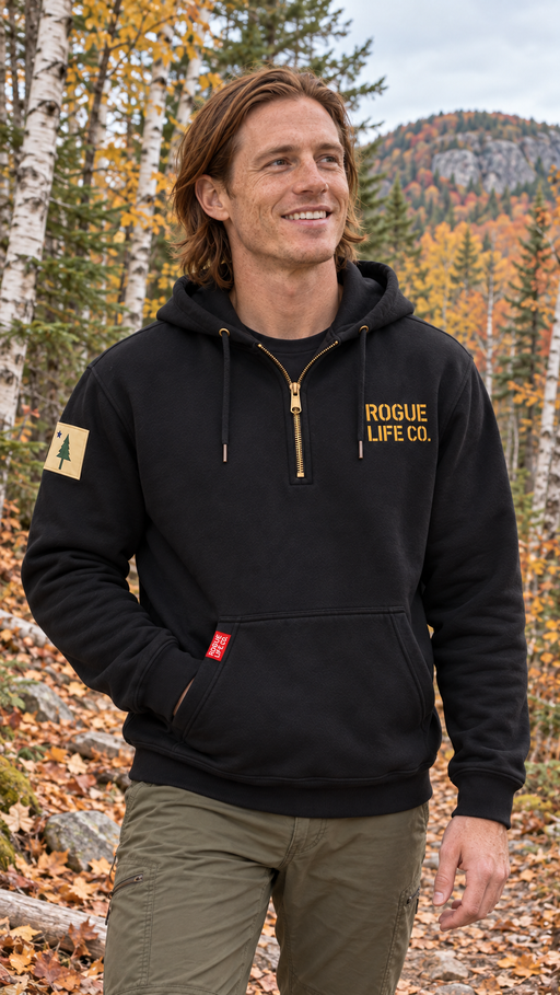 Rogue Life Co. Scout 1/4-Zip Hoodie - Black ROGUE LIFE Co. Hoodie