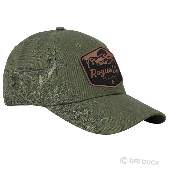 Dri Duck Embroidered Running Buck Cap