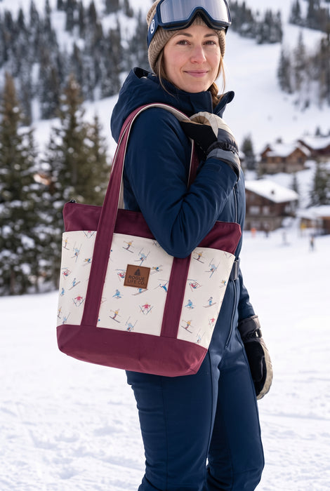 Rogue's Skiing Medium Tote Bag ROGUE LIFE Co. Bags