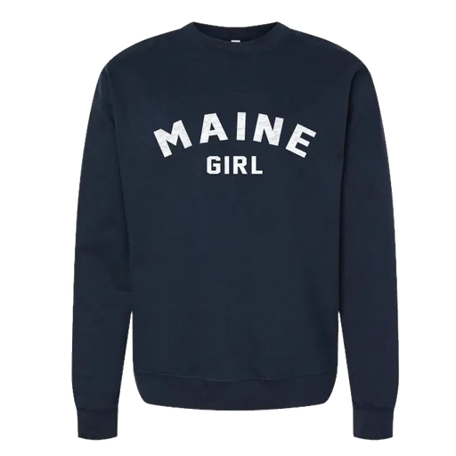Adult Maine Girl Crewneck SHOP ROGUE WEAR Crewneck 3XL-Navy