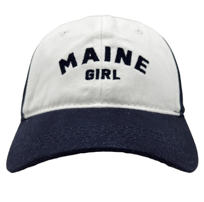 Maine Girl Twill Hat SHOP ROGUE WEAR Hats Navy-White
