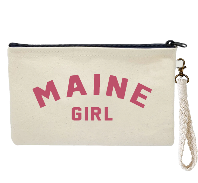 Maine Girl Pink Zipper Pouch Wristlet