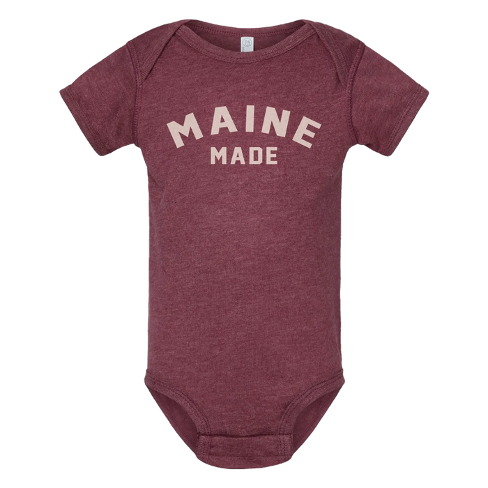 Infant Maine Made Onesie SHOP ROGUE WEAR baby 12-Mos-Vintage-Burgundy