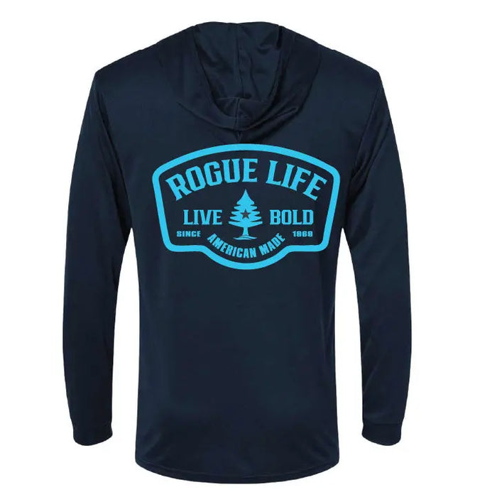 Live Bold Hooded UPF 50+ Long Sleeve SHOP ROGUE WEAR Long Sleeve