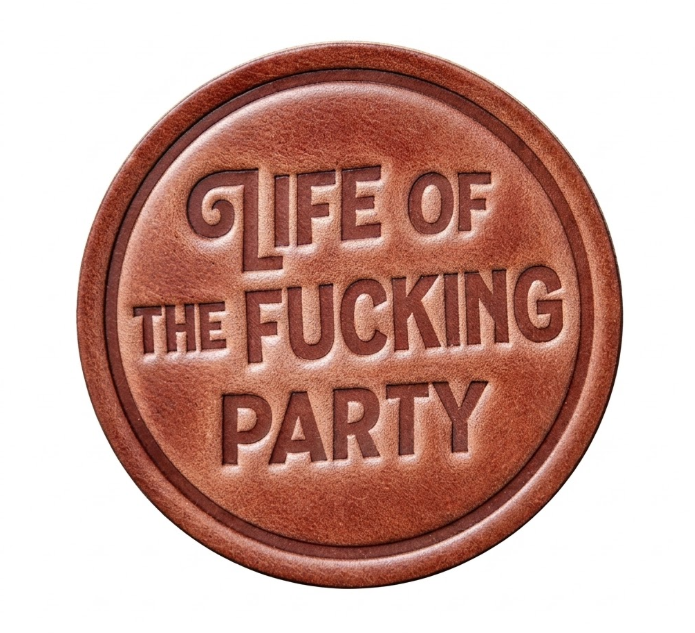 Leather Coasters ROGUE LIFE MAINE