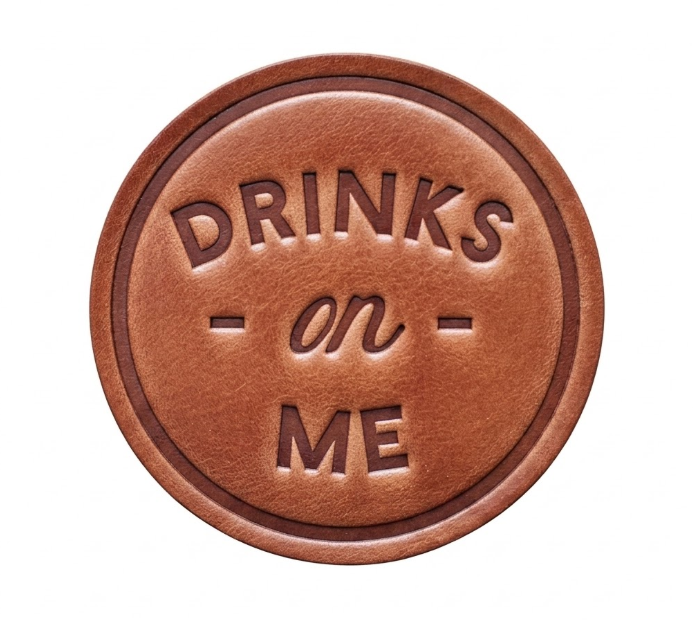 Leather Coasters ROGUE LIFE MAINE