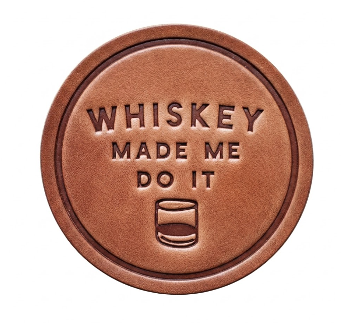 Leather Coasters ROGUE LIFE MAINE