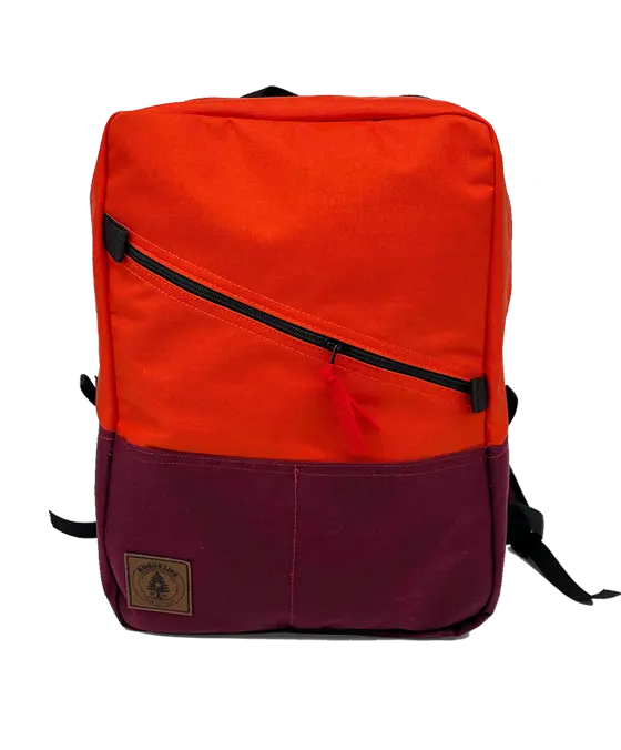 Big Benny Backpack 21L- Orange/Burgundy Rogue Wear Bags