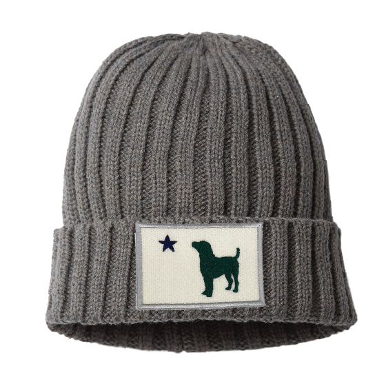 Maine Flag Dog Patch Knit Cuffed Beanie Rogue Life Maine Hat