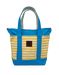 Rogue's Striped Medium Tote Bag SHOP ROGUE WEAR Bags Yellow-Turquoise